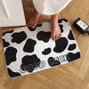 Imitation cashmere cartoon absorbent floor  mat