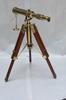 Nautical Brass Telescope with Wooden Tripod: 39-Inch Home Decor