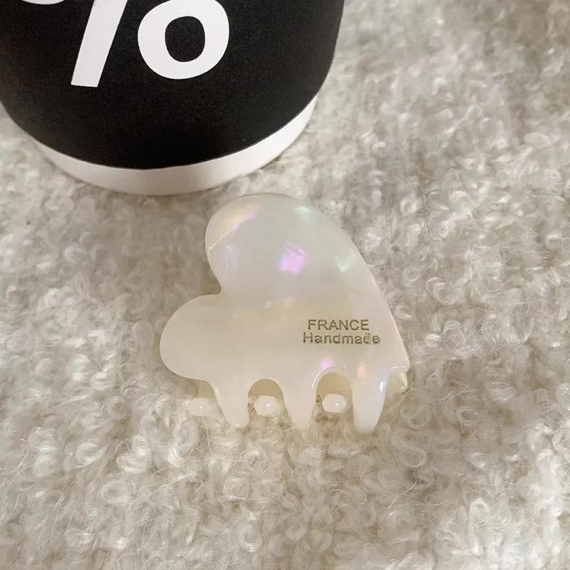 

3,5 см Маленький зажим для волос Ацетат Крабы для волос для девочек Милые заколки для волос в форме сердца Детские женские аксессуары для волос