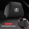Leather Car Seat Headrest Cover For Lexus GX460 Ct200h IS250 ES 220D IS200 Fsport GS GX IS LS LX NX RX UX CT Interior Accessory