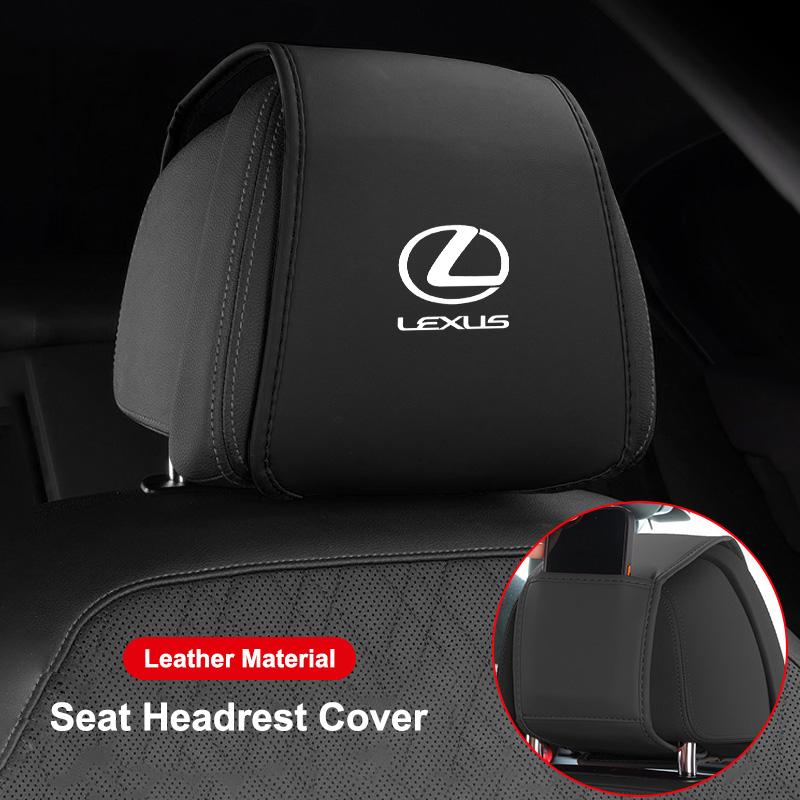 Leather Car Seat Headrest Cover For Lexus GX460 Ct200h IS250 ES 220D IS200 Fsport GS GX IS LS LX NX RX UX CT Interior Accessory