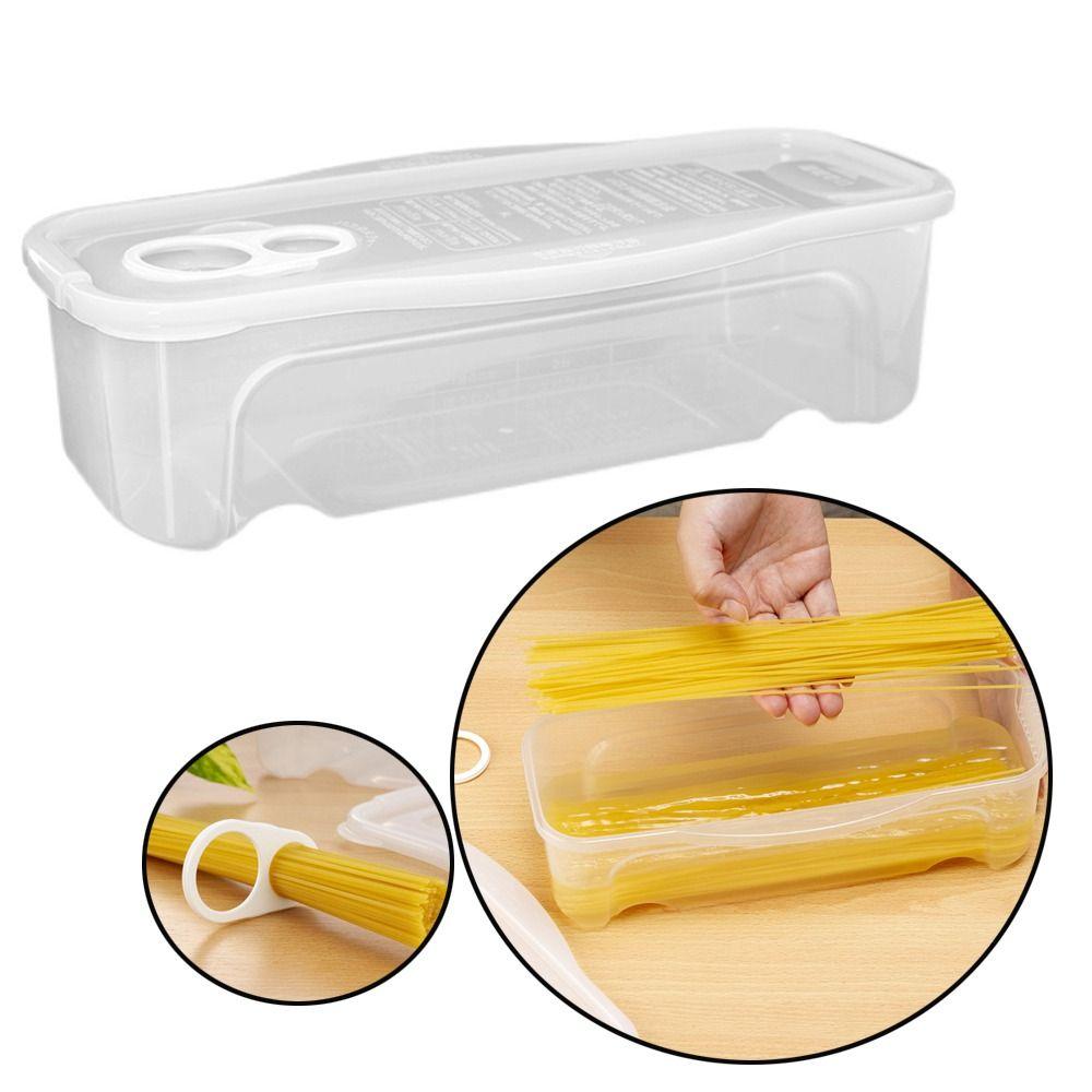 With Cover Noodle Spaghetti Container Portable Spaghetti Box  for Kitchen Accessories