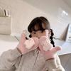 New Children's Gloves Autumn and Winter Korean Cartoon Cute Kapibara Velvet Thickened Warm Baby Gloves