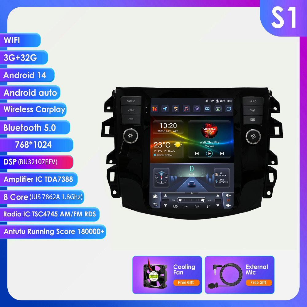 OSSURET 9.7 Display Screen Carplay Android for Nissan Navara 2016-2022 NP300 WiFi Car Multimedia Player Intelligent Screen Video Navigation Radio GPS