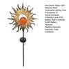 Outdoor Solar Decor Light Artistic Stake Light for Garden Pathway Iron Flame Sun Patio Yard
