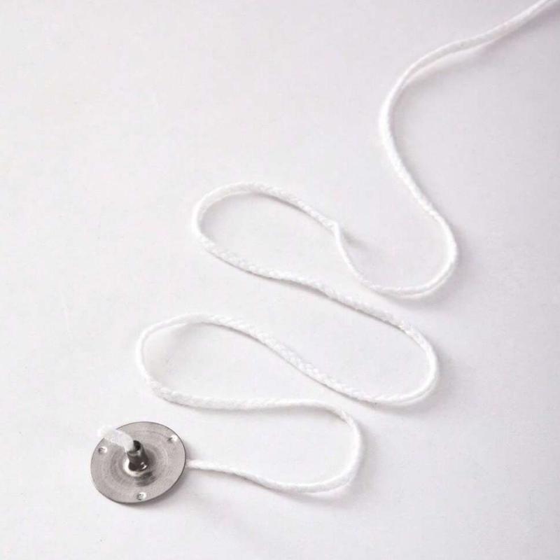 100Pcs Candle Holder 61m Cotton Candle Wick Smokeless Aromatherapy Cylindrical Candle Thread Candle Making Kit DIY Candle Maker