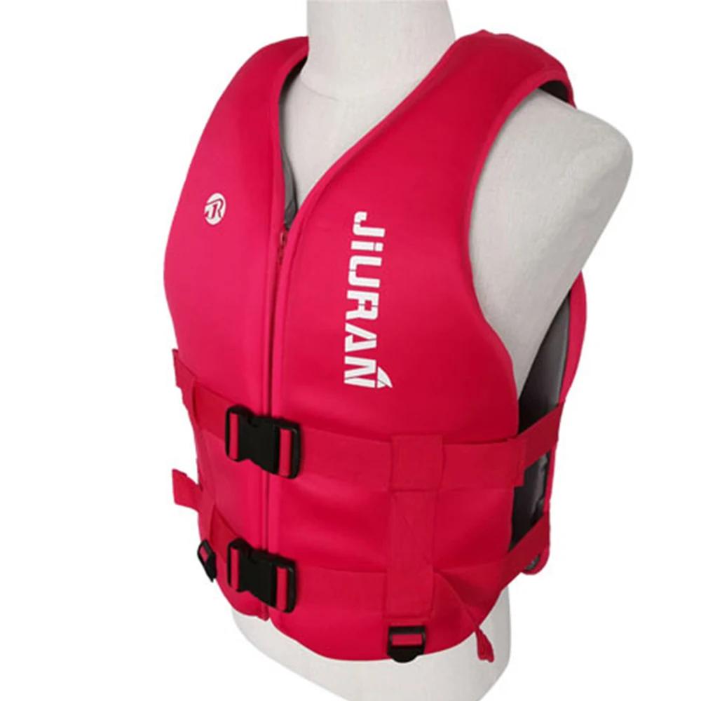 

Neoprene Life Jacket for Adult Children New Water Sport Buoyancy Jacket Life Vest Swimming Boating Skiing Driving Vest Drifting XXL червоний
