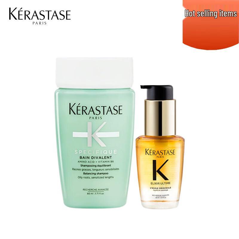 

Kérastase Dual Function Shampoo & Elixir Ultime Hair Oil Travel Set
