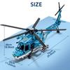 TOYLINX Building Blocks 1711PCS Attack Helicopter Set Army Plane Military Fighter Kit Assembly Bricks Toys for Holiday Gifts