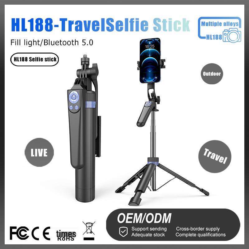 Multifunktionaler Bluetooth Selfie-Stick & Stabilisator: 360° Drehung, Anti-Wackeln, Live-Streaming-Halterung für Mobiltelefone