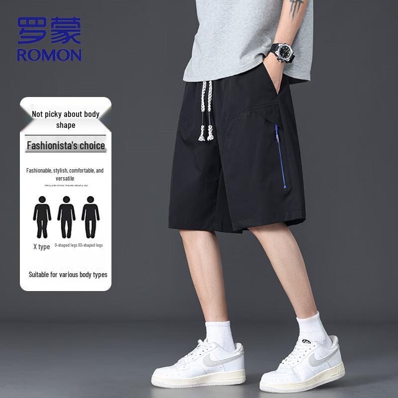 ROMON Men's Summer Lightweight Breathable Mesh Sport Shorts