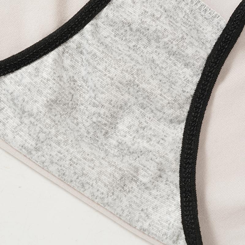 Mode Dames Mid Taille Verticaal Gestreept Katoenen Slipje Eenvoudige Comfortabele Slips Draagbaar ondergoed