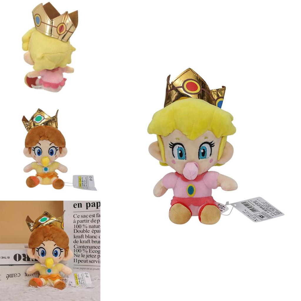 6-inch Small Mario Princess Baby Plush Doll Soft And Cuddly Toy For Kids And Collectors Cartoon Character Inspired