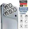 For iPhone 17 Pro Max 17Air 16 Metal Glitter Bling Lens Film HD Glass Camera Protective Cap For iPhone15 Camera Protector Ring 4