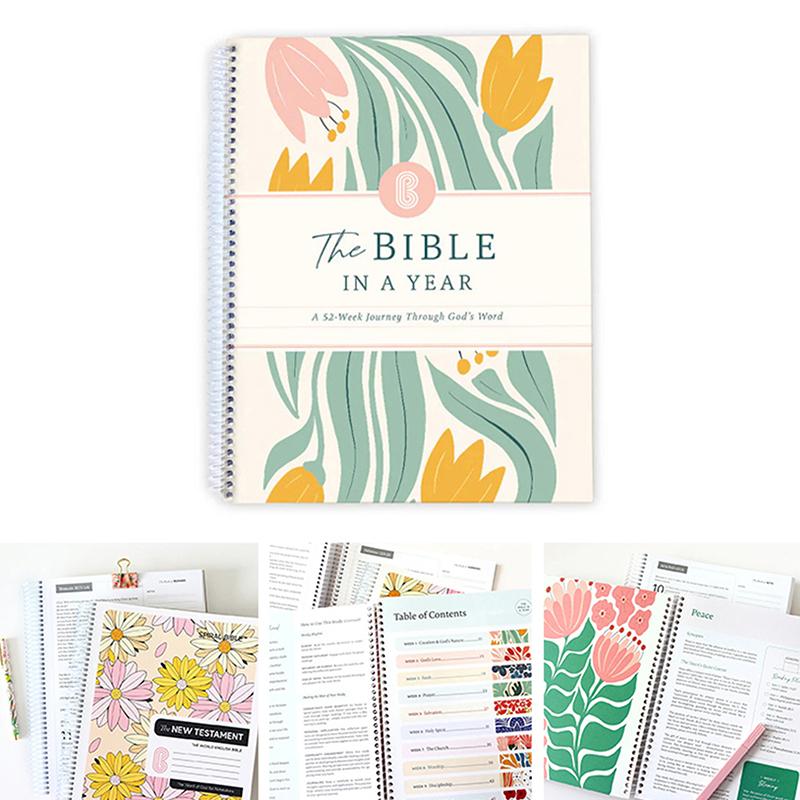 Bible za rok: 52týdenní studium Božího slova - Spirálový studijní průvodce Biblí 52týdenní plán studia Bible pro ženy