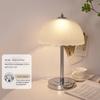 Warm Bedroom Night Light Creative Petal Mushroom Bedside Night Light Minimalist Desk Modern Glass High-End Table Lamps
