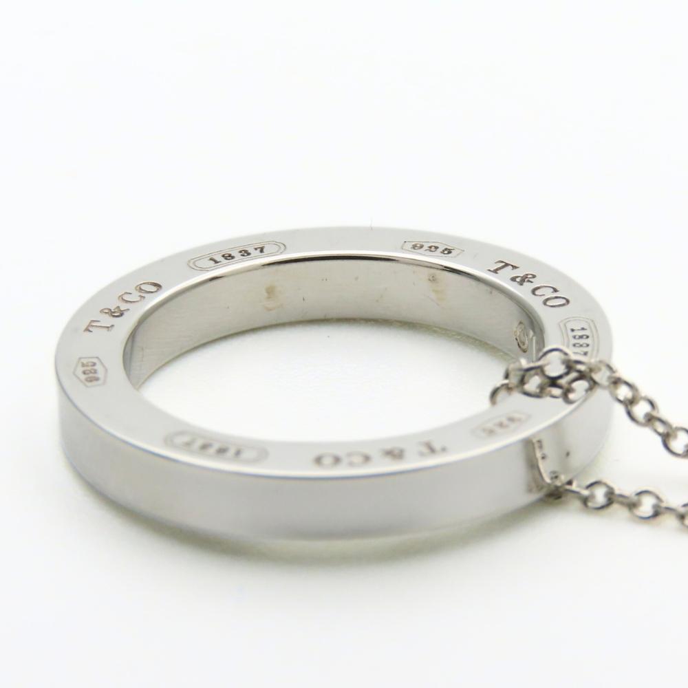 Použité TIFFANY&Co. Náhrdelník 1837 kroužků Stříbro925 3,7g Stříbrný přívěsek