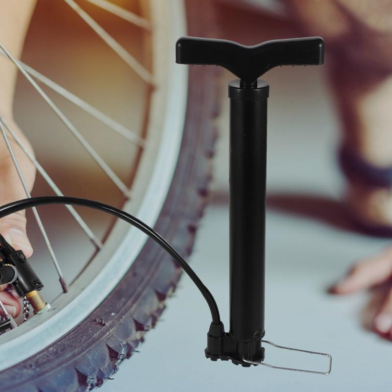 Portable Bicycle Pump Max 120 Psi Bike Manual Air Pump Balloon Tire Inflator Schrader Valve Floor Pump Cycling Accesories