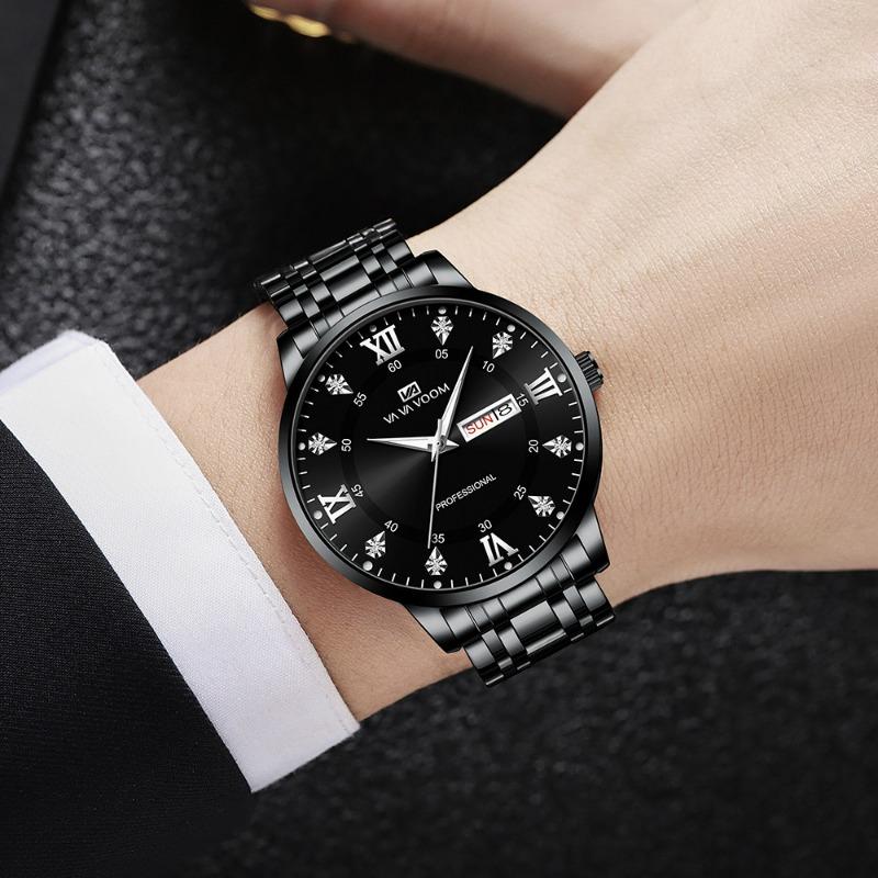 Watch Men's High-end Watch Waterproof Versatile Calendar Temperament Large Dial Trend High Definition Men