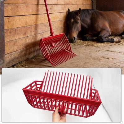 Pferdemistgabel Ersatzkopf Abgewinkelte Zinken Reinigungsgerät für Hof Mist Ranch Reitsport