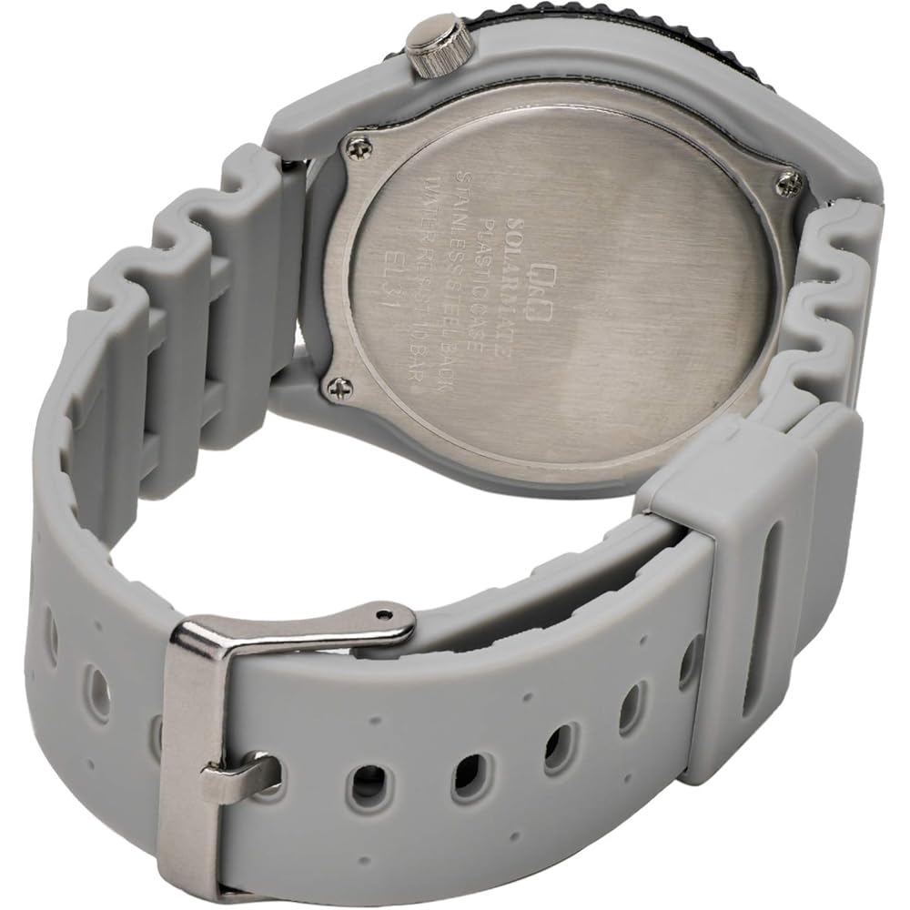 Citizen Q&Q Solar Watch 10 ATM Water Resistant Analog with Urethane Strap Men's Gray