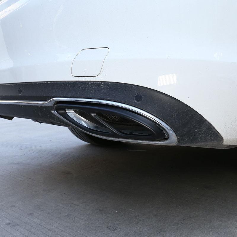 For Mercedes Benz GLC A B C E Class X253 W205 W213 W176 W177 W246 W247 2016- Car Exhaust Pipe Cover Trim Car Accessories