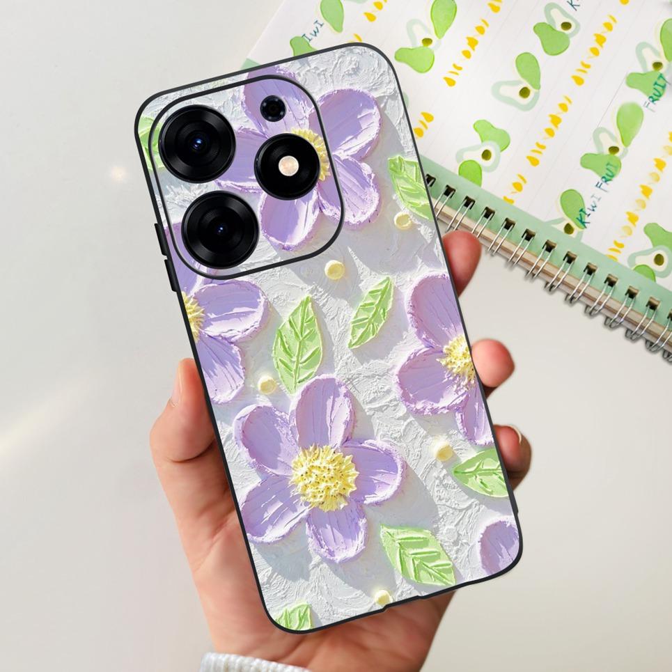 Für Tecno Spark 10 / 10 Pro / 10c Hülle Rückseite Totenkopf Drache Cooler Stil Cartoon Hüllen Weicher Schwarzer Silikon Stoßfänger Für spark10