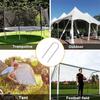 Easy To Fixed Goal Pegs Galvanized Tent Ground Nails Ground Anchor U-Shaped Pegs Trampoline Pile
