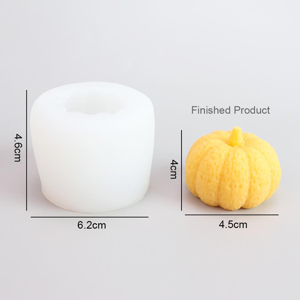 Silikonwelt 3D Kürbis Kerze Silikonform Schokoladenkuchen Backform Harz Epoxid Aromatherapie Gips Handgemachte DIY Form