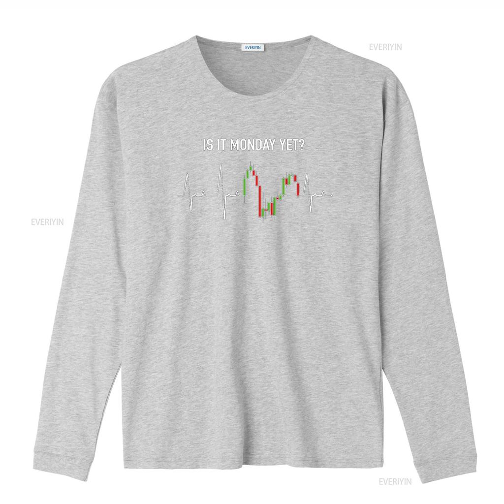 Is it Monday Yet Investor Day Trading Stock Market Trader T Shirt vintage Washed Top For Everyday Wear Stylish Versatile