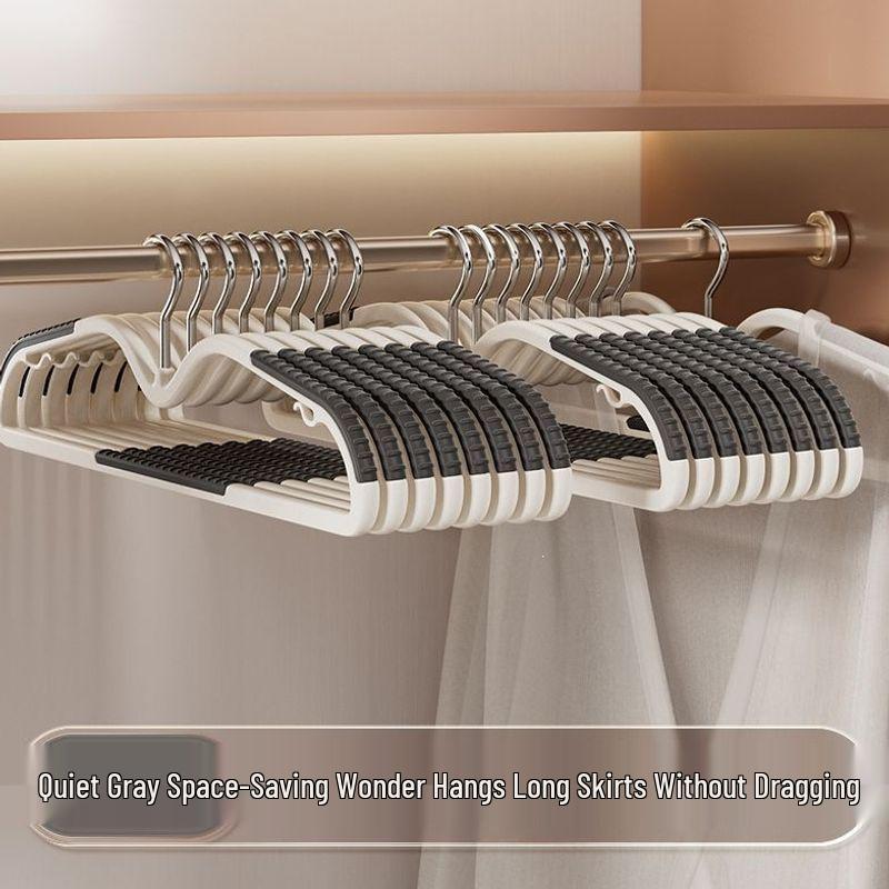 Non-Slip, Non-Marking Drying Rack Hangers - 80 Pack, Short-Neck, Anti-Shoulder Angle Hangers for Clothing