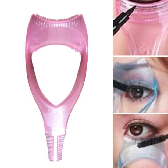 10 ks Mascara Lash Guard Set Curved Comb Design Aplikátor maskary Shield 3 v 1 Snadno použitelný nástroj na aplikování řas pro dokonalý make-up