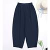 Tencel Linen Pants Women's Summer Thin Cotton and Linen Wide-leg Pants Cropped Pants Bloomers Commuter Casual All-match
