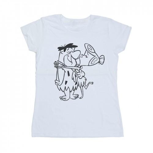 The Flintstones Womens/Ladies Fred and Wilma Kiss Cotton T-Shirt