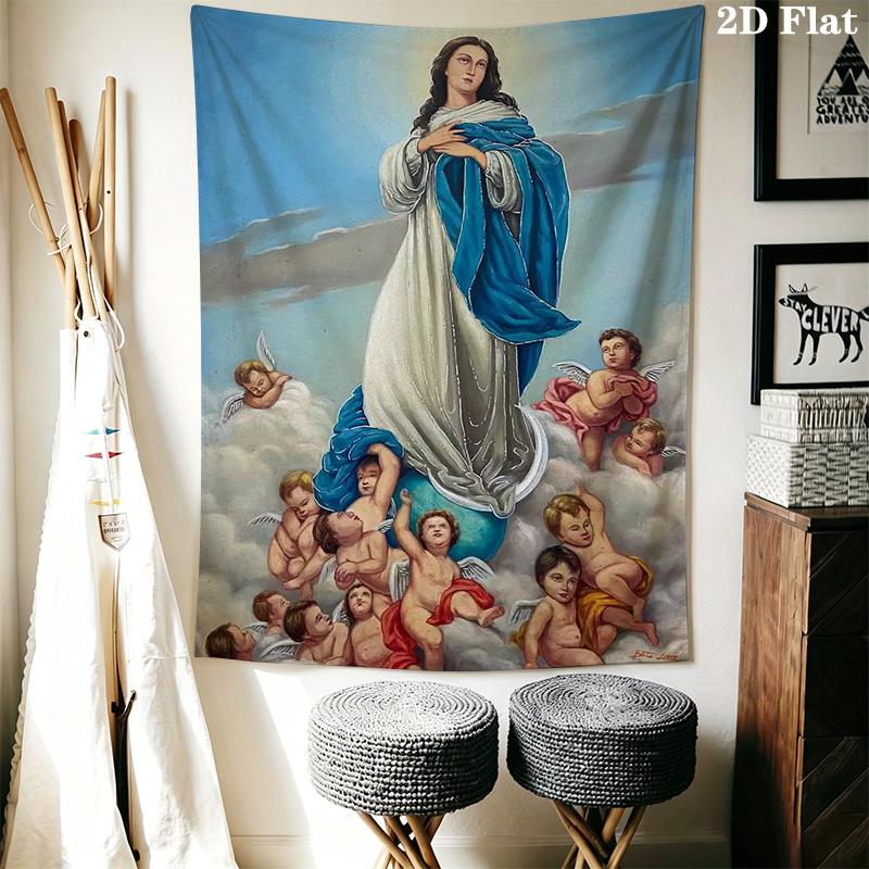 Virgin Mary Pattern Home Decor Tapestry, Wall Hanging, Decorative RV Wall Cloth.SGT0917477