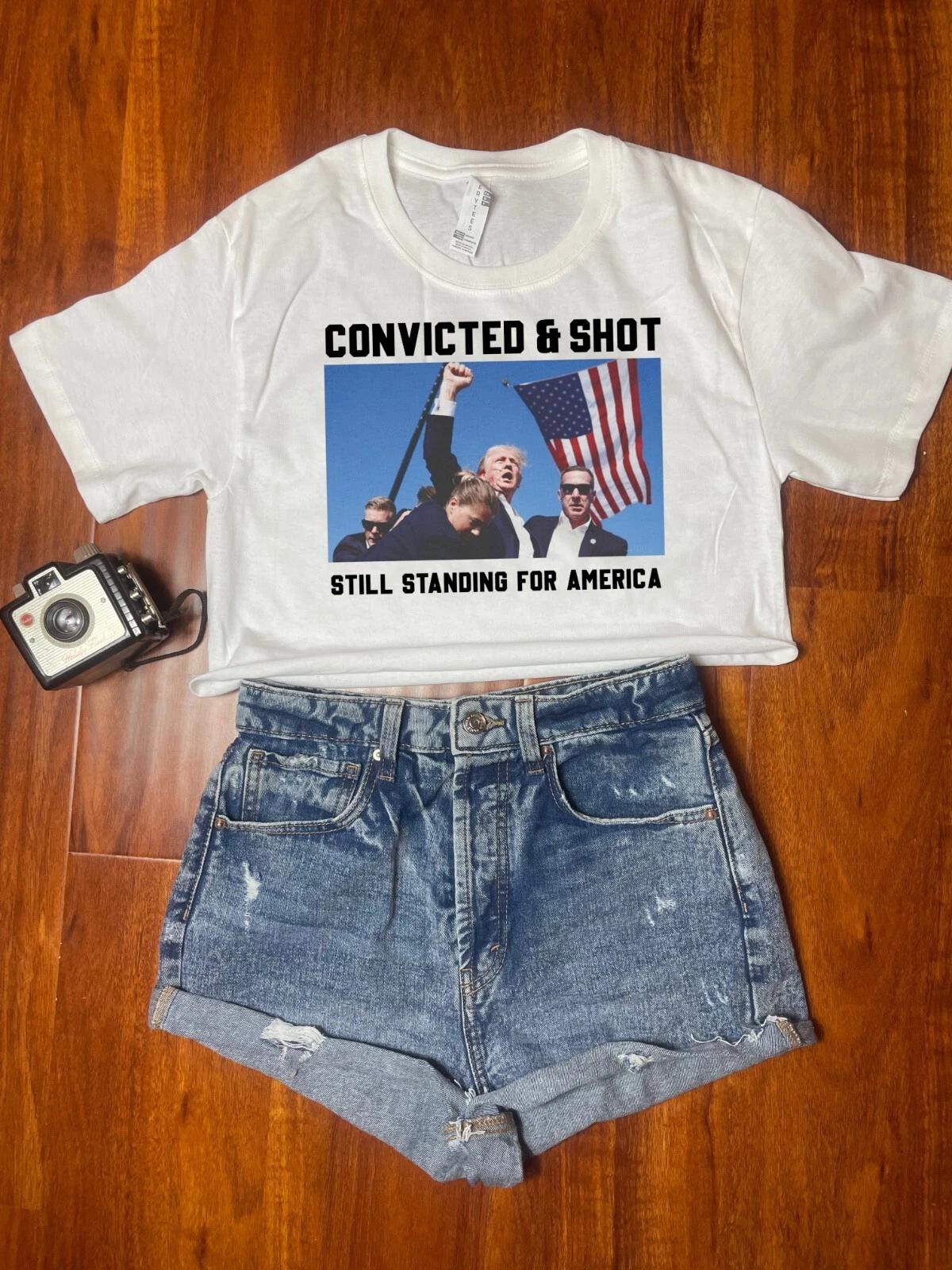 Convicted And Shot Still Standing Crop Top 4XL