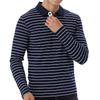 Men's high-end golf striped polo shirt t-shirt men's lapel Paul shirt long sleeve tops