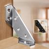 20PCS Stainless Steel Multi-functional Corner Code 90-degree Right-angle Cabinet Reinforcement Accessory Three-sided Fixator