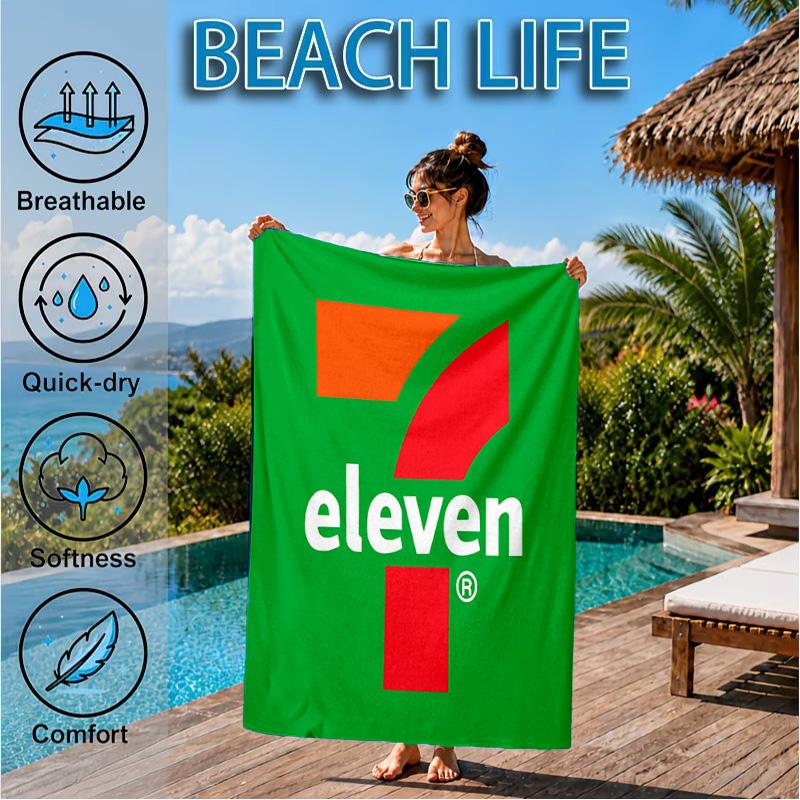Seven Eleven Beach Towel, Quick-drying, Easy To Care For, Suitable for Both Fitness and Beach Vacations,Sports Essential
