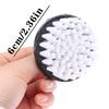 Nail Brush Nail Art Pedicure Soft Remove Dust Plastic Round Cleaning Scrubbing File Tools Black White Manicure Finger Care Salon