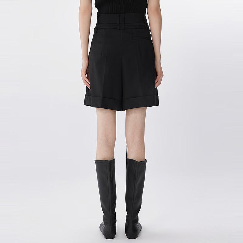 JNBY 2025 Summer Women's Loose Wide-Leg Cropped Casual Pants