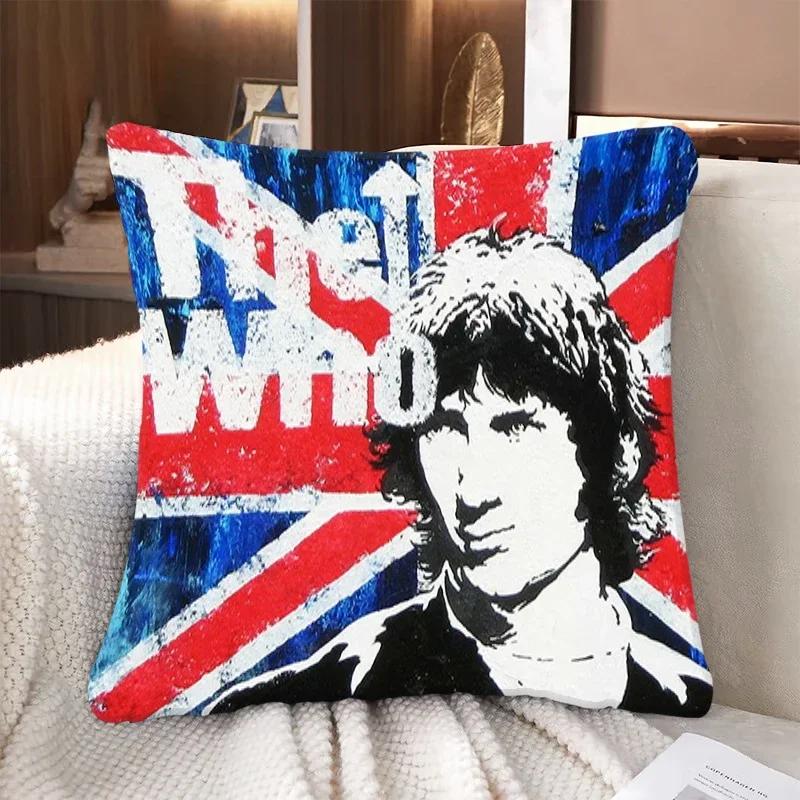 The Who Pillowcase Sofa Cushions Pillows Covers Home Decorative Cushion Cover 45*45 Double Sided Printing Square Pillow Cases