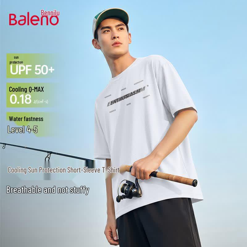 Baleno Men s UPF50+ Ice-Feel Breathable Short Sleeve T-Shirt XL