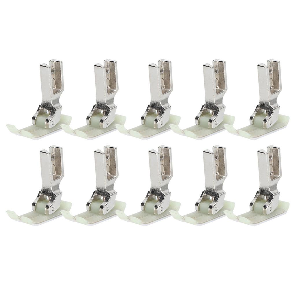 10Pcs Presser Foot Industrial Sewing Machine Flat Car Stainless Steel Plastic Supplies MT‑18