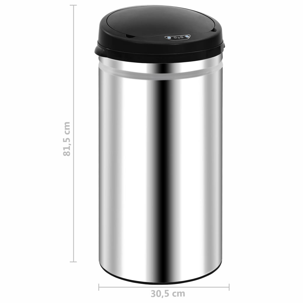 Automatic Sensor Trash Can 50 L Stainless Steel