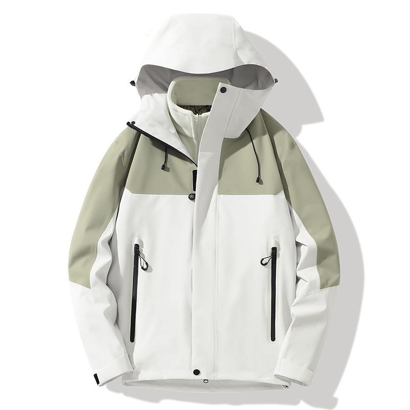 Autumn and Winter New Outdoor Jacket Two-piece Men's and Women's Climbing Clothes