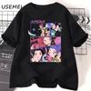 Huntrix Girlgroup KPop Demon Hunters T-shirt Casual Short Sleeve Tshirt Oversized Harajuku Fashion Unisex Clothing Tees