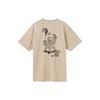Nike T Shirts Men's Beige Crew Neck Moderate Straight Fit DR8915-250