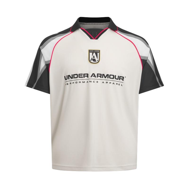 

Under Armour 96 Terrace Curry Логотип Азиатского тура Письмо Футбол Спорт Футболка с коротким рукавом Мужские футболки 6005124-110 3XL