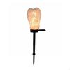 Solar Angel Stake Lamp Glowing Garden Figurine Light Weather Resistant Outdoor Decor for Patio White